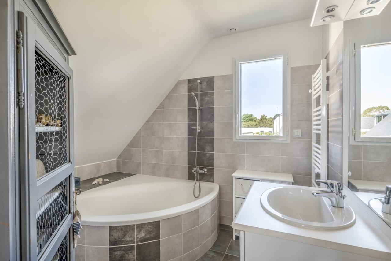 Maison Vue Mer Dans Le Golfe Du Morbihan Baden Exterior foto